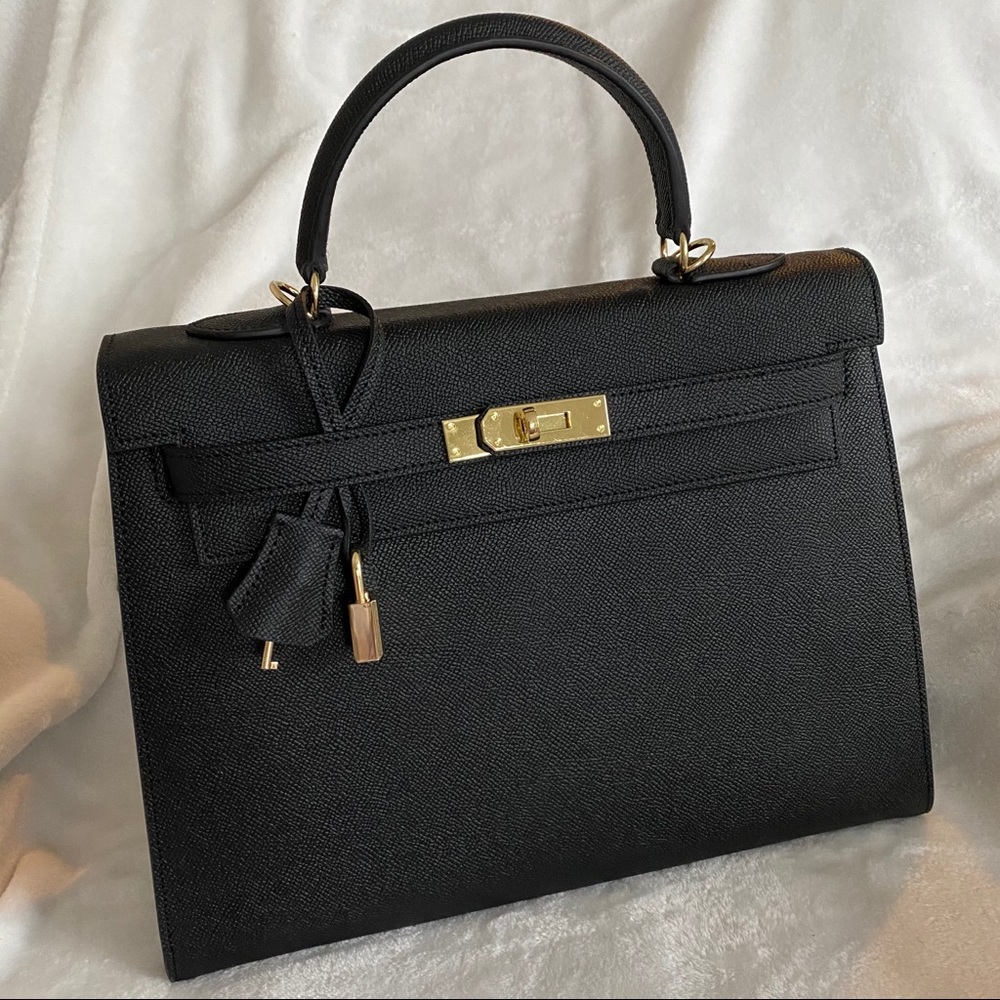 Black unbranded handbag 32 cm GHW